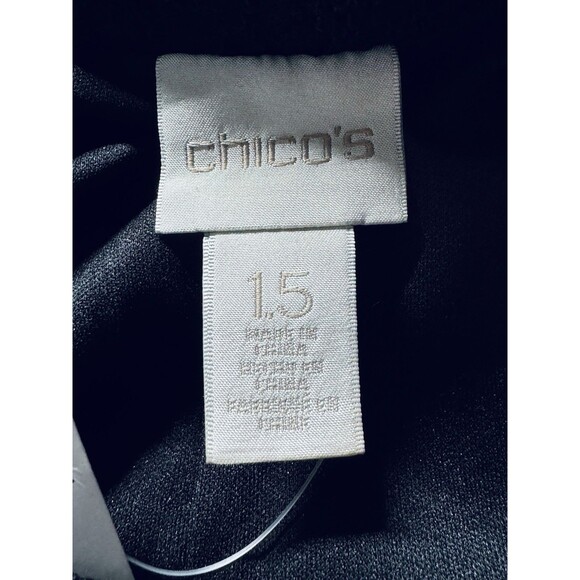 Chico's Textured Black A-Line Skirt - Picture 5 of 6